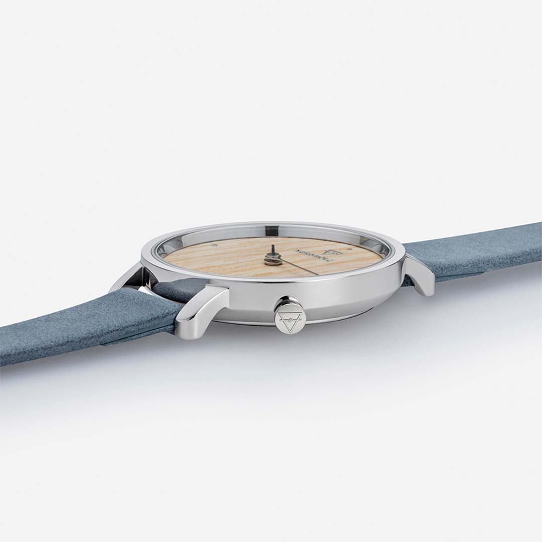 KERBHOLZ｜EMMA 30mm ナチュラルウッド シルバー ブルー 画像4