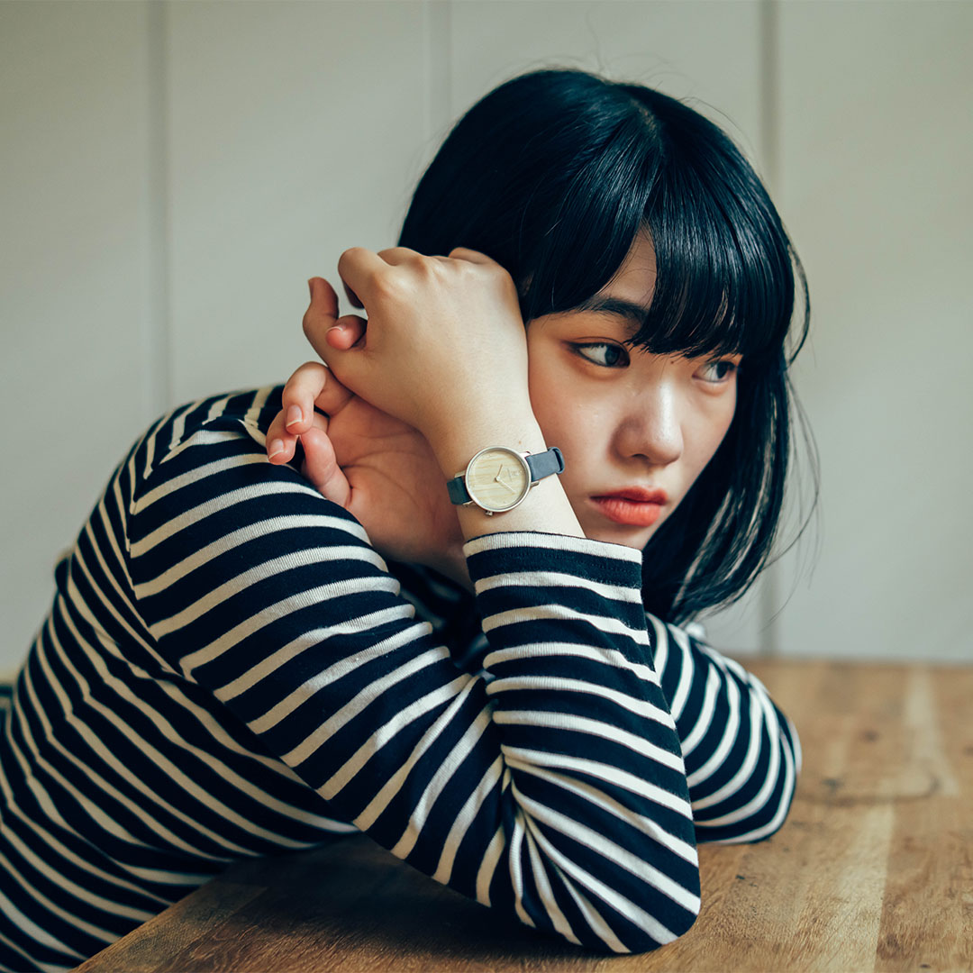 KERBHOLZ｜EMMA 30mm ナチュラルウッド シルバー ブルー 画像6