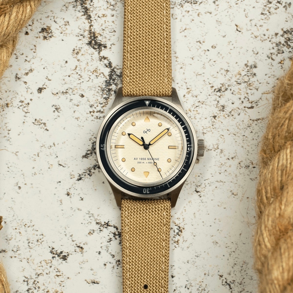 AV86（旧About Vintage） 腕時計 メンズ 1956 Marine マリン ネイビー