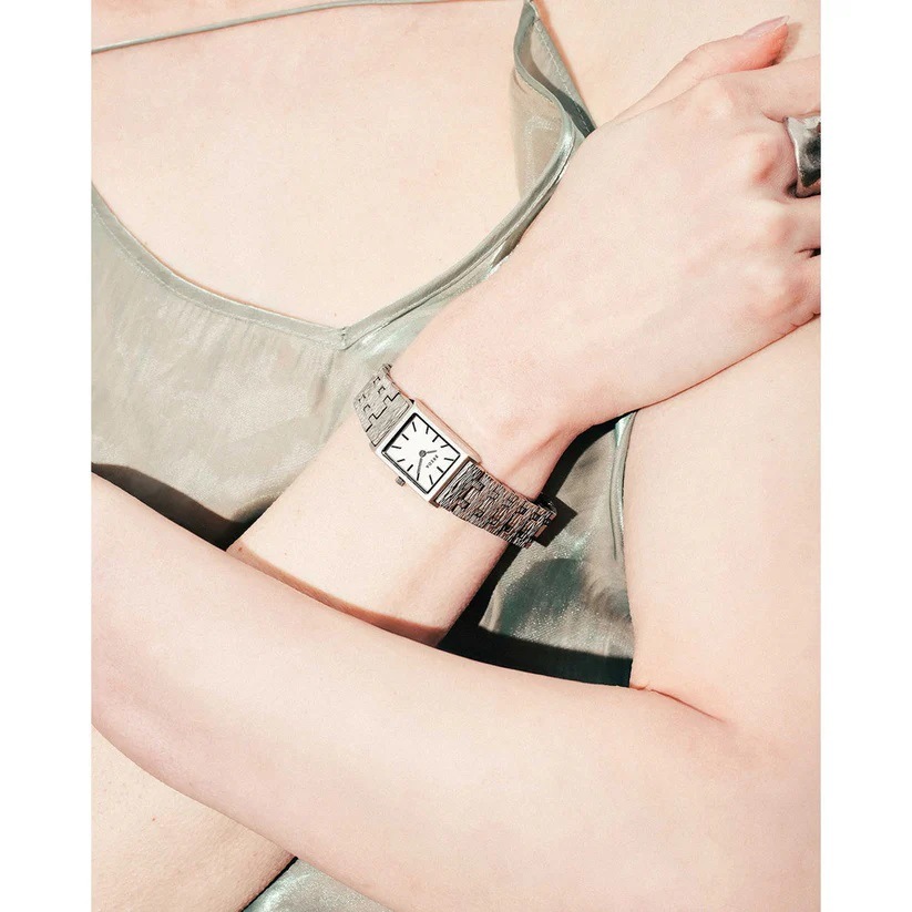 BREDA｜VIRGIL REVIVAL ヴァージル リバイバル スクエア シルバー ステンレスベルト 1754b 画像3