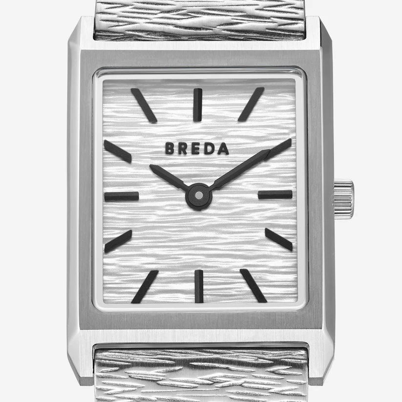 BREDA｜VIRGIL REVIVAL ヴァージル リバイバル スクエア シルバー ステンレスベルト 1754b 画像6