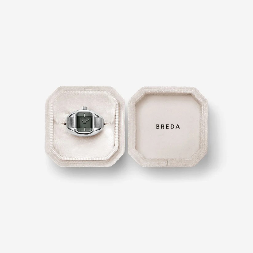 BREDA｜NOCTURNE ノクターン グリーン シルバー 指輪 1755b 画像8