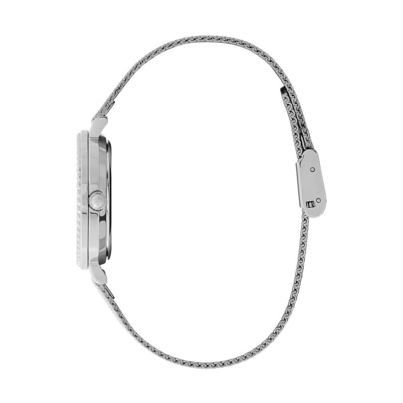 OLIVIA BURTON｜Classics クラシックス ヴィンテージ ビーズ シルバー ホワイト サンレイメッシュベルト 画像4