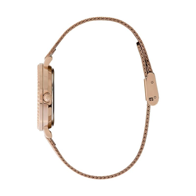 OLIVIA BURTON｜Classics クラシックス ヴィンテージ ビーズ ローズゴールド サンレイメッシュベルト 画像4
