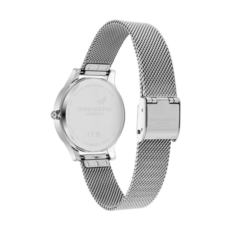 OLIVIA BURTON|Classics クラシックス ワンダーラスト ホワイト シルバーメッシュベルト 画像4