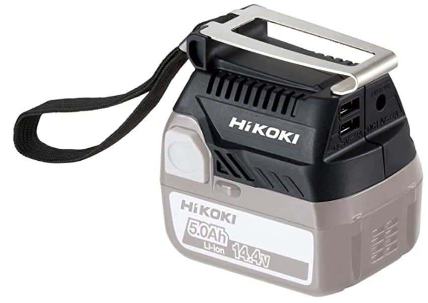 収納袋付★ 送料無料☆電動リール用バッテリーアダプター HIKOKI(旧日立工機）製用 ダイワ シマノ