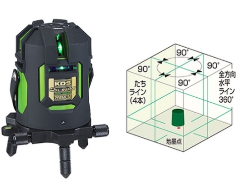 ムラテックKDS 電子整準＆フルラインレーザー DSL-93RG | 測定・測量