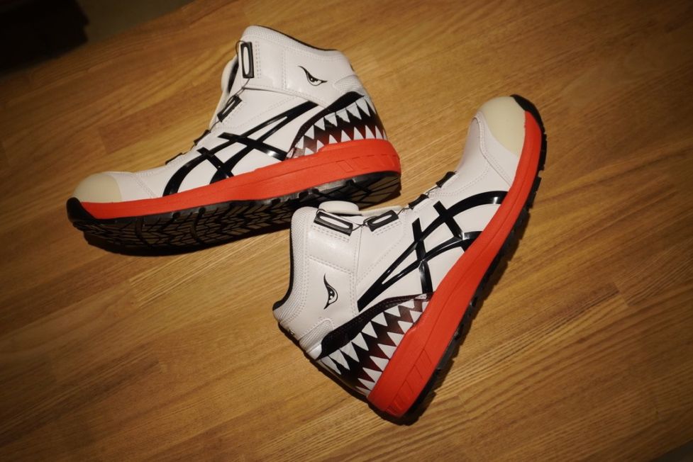asics カスタム安全靴 🌊 #カスタム安全靴 ご注文いただきました！ ありがとうござい
