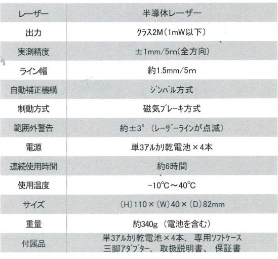 テクノ販売（LTC) ポケットグリーンレーザー LST-PG3 | 測定・測量