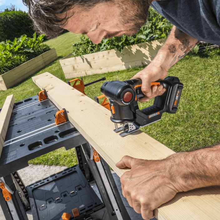 WORX 充電式ジグソーAxis WX550L.9 本体のみ 【1409690】 | YouTube