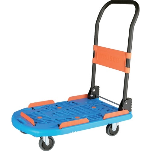 ■TRUSCO 樹脂台車 カルティオビッグフラット 回転 900X600 4輪自在 黒[直送DS][店頭受取不可] 通販花・ガーデン・DIY - トラスコ TRUSCO 樹脂台車 カルティオビッグ