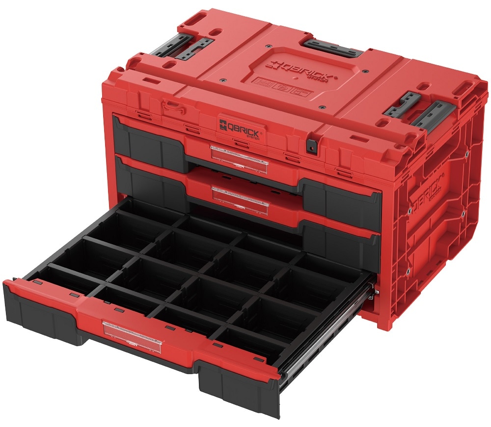 QBRICK(キューブリック)ONE RED TOOL BOX Drawer 3段