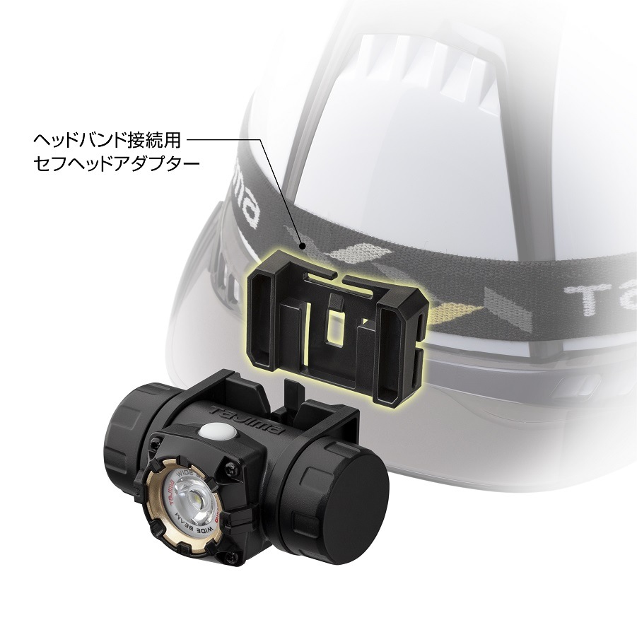 【未使用】タジマ セフヘッドライト 新品未使用品 タジマ セフヘッドライトMD 500lm 大径照射 内蔵充電池 BASIC