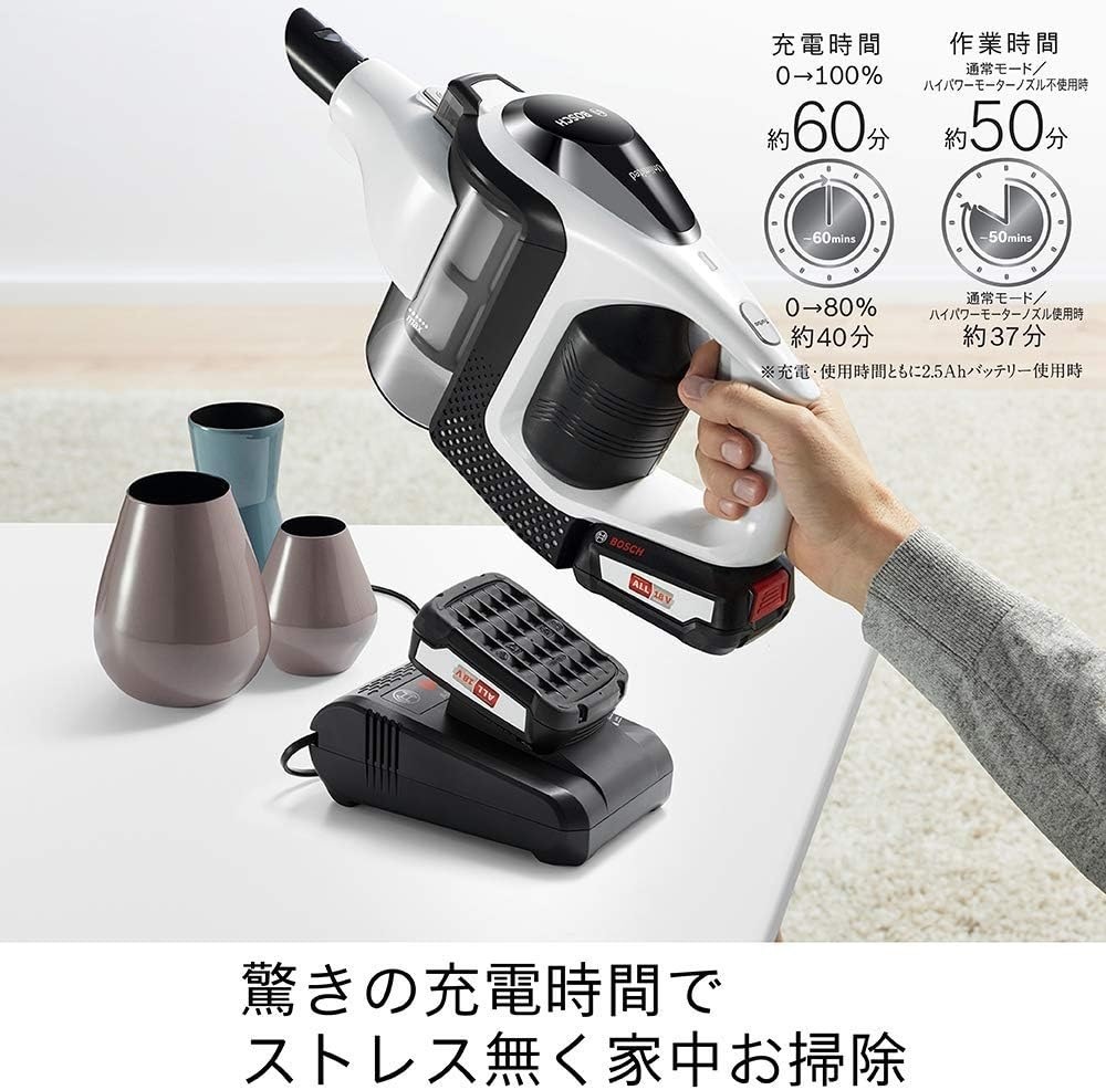 ボッシュ(BOSCH) 18V コードレスクリーナー Unlimited(2.5Ahバッテリー 
