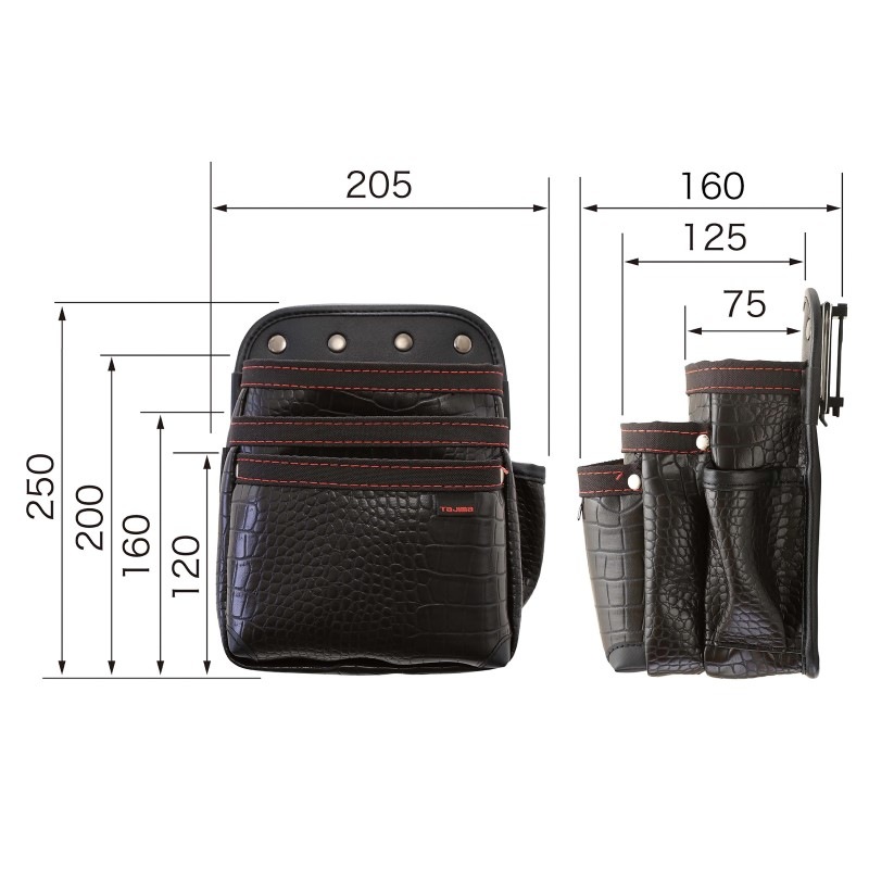 タジマ 着脱式腰袋 2段中 SFKBN-2M | メーカー一覧,TAJIMA(タジマ