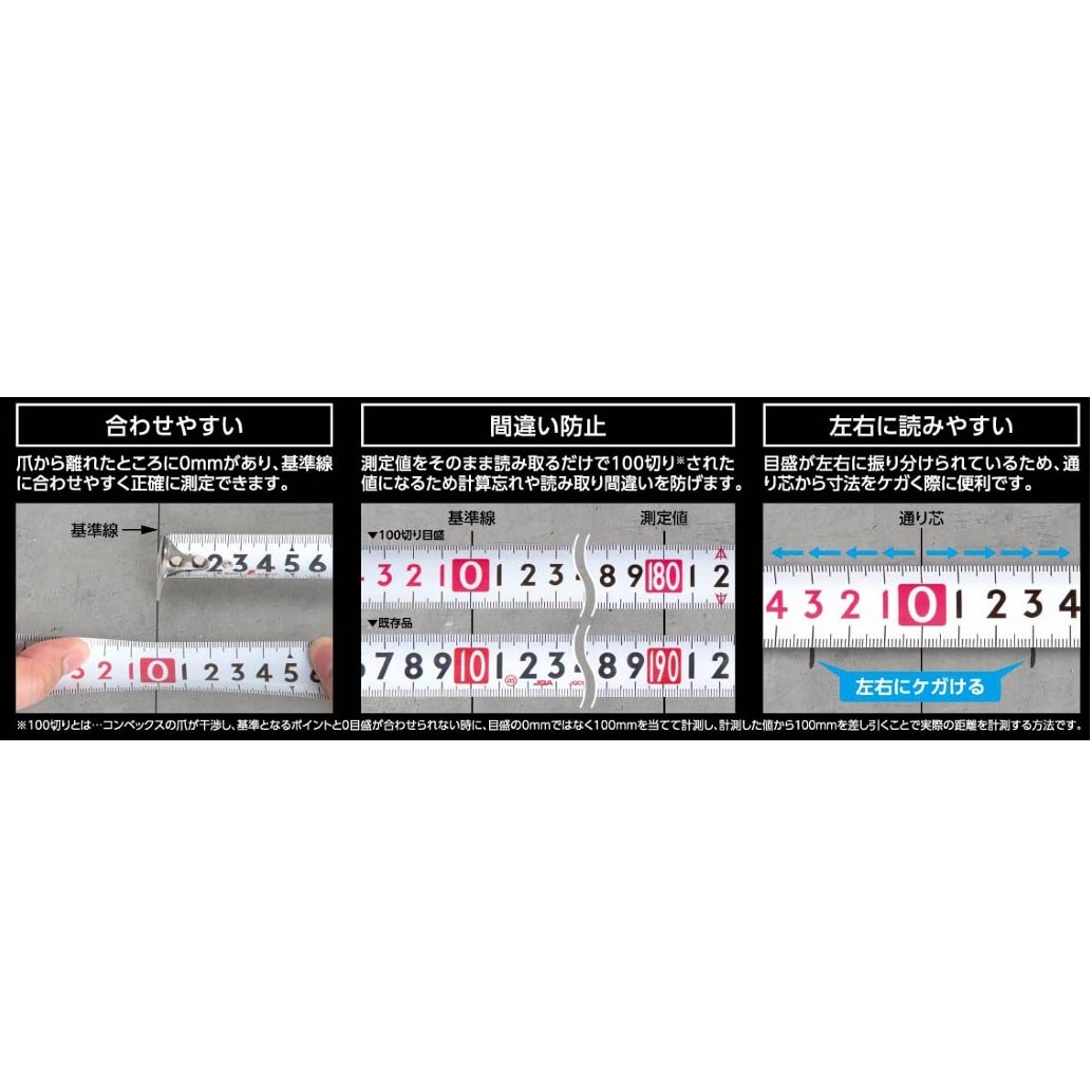 シンワ測定 コンベックス フィットギア 100切り目盛 | メーカー