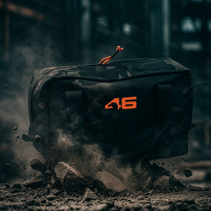Atlas46(アトラス46) 限定版 ギアキャリーバッグ ブラックカモ
