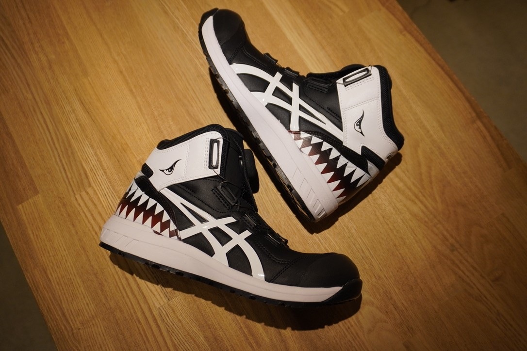 アシックス 秀久オリジナル安全靴 CP304BOA シャークティース 【納期要