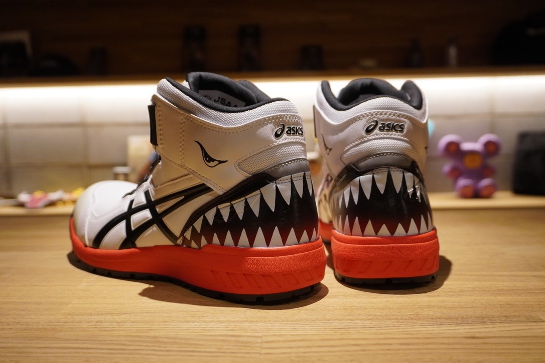 アシックス安全靴 カスタム アシックス安全靴カスタム】 cp304シリーズ パープル染めカスタム