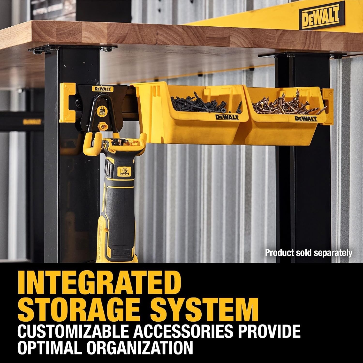 DEWALT(デウォルト) ガレージ 51㎝金属収納レール DWST82827
