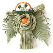 秀〆 日本製 正月飾り しめ縄 ご当地飾り <br>【広島】 玄関飾り （中）