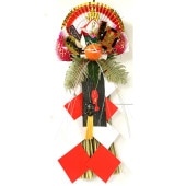 【30個限定】【送料無料】 秀〆 国産 日本製 正月飾り 玄関 しめ縄飾り 玉飾り 尺玉 【関東】