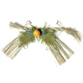 秀〆 日本製 正月飾り しめ縄 ご当地飾り <br>【九州】 玄関飾り 竹 （中）