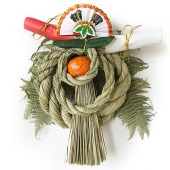 秀〆 日本製 正月飾り しめ縄 ご当地飾り <br>【広島】 玄関飾り （大） 【10セット】