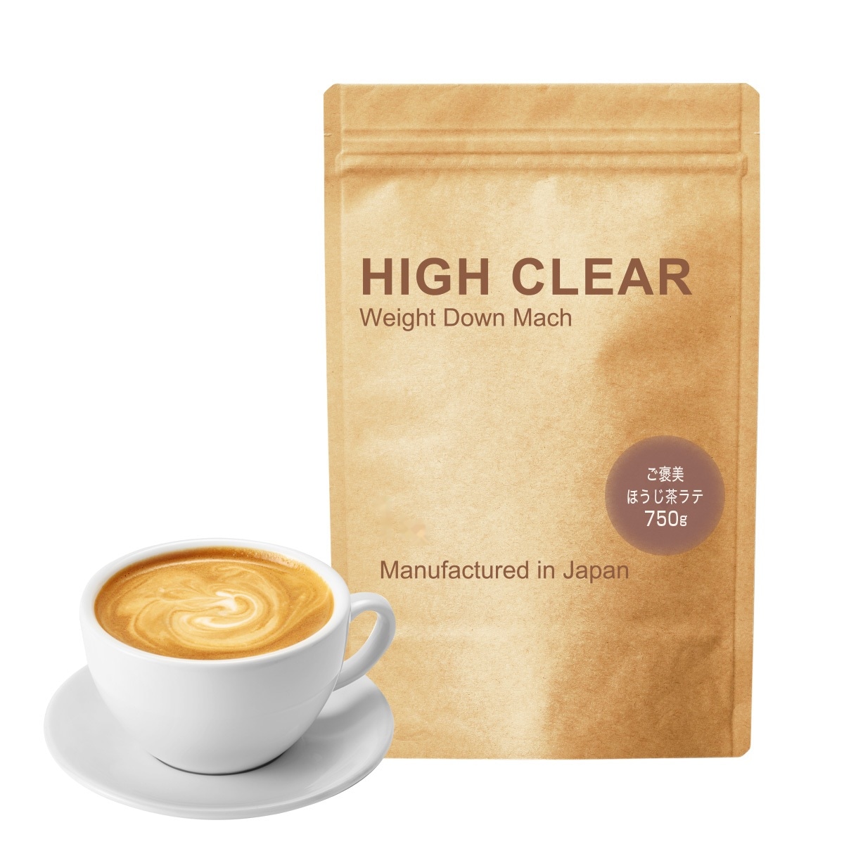 ウェイトダウンマッハ プロテイン ご褒美ほうじ茶ラテ風味 750g HIGH