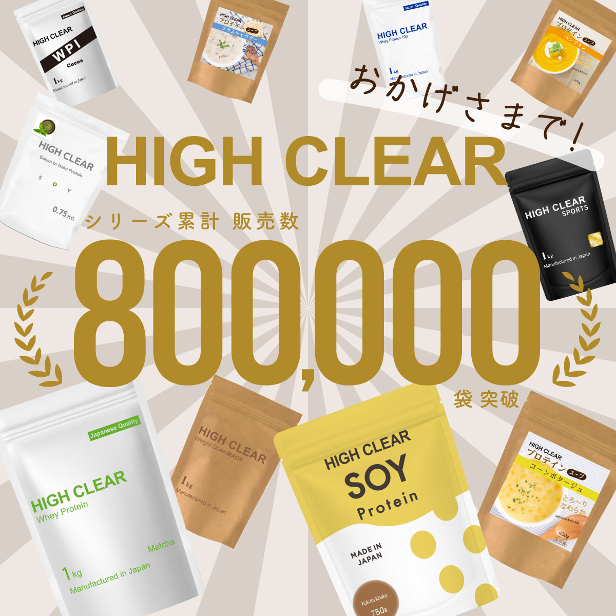 ソイプロテイン Gohan to Issho 甘くないコーヒーとカカオ味 750g HIGH