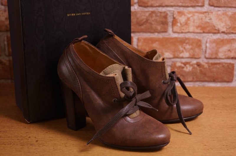 �ɥꥹ������Υåƥ� �֡��� Dries Van Noten ww8/467/10 ���硼�ȥ֡��� �֡��ƥ��� �֥饦�� �� �쥶�� �����ꥢ�� ��ǥ�����