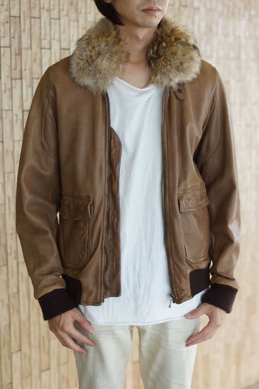 ����른���֥�å� ���㥱�å� GIORGIO BRATO  A-2 �ե饤�ȥ��㥱�å� �ե��� �֥饦�� �� �쥶�� �����ꥢ�� ���