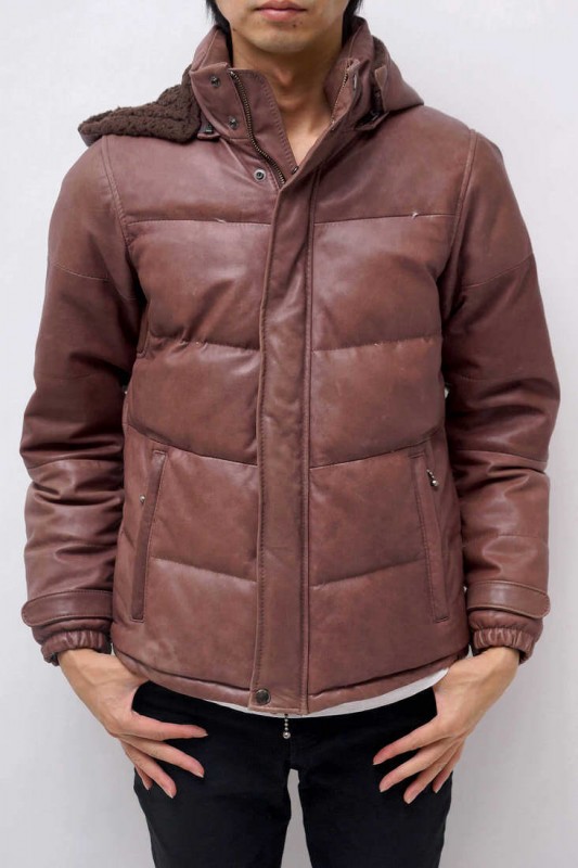 glamb ���㥱�å� GB12AT / JKT21 Collins down JKT / ����� GB12AT JKT21 Collins down JKT �����󥸥㥱�å� �֥饦�� �� �쥶�� ���