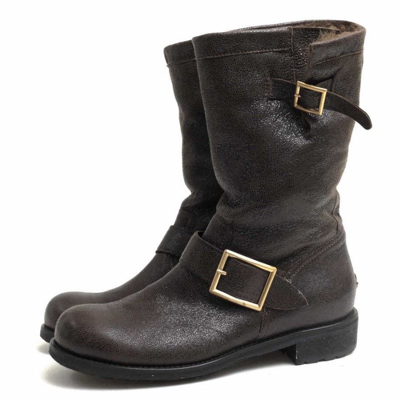 ���󥸥˥��֡��� Jimmy Choo BIKER �Х����� / ���ߡ����奦 �Х������֡��� ������ơ����ù� �ե��� ���� �������֥饦�� �Ǥ��� ��ǥ����� �����ꥢ�� �쥶��