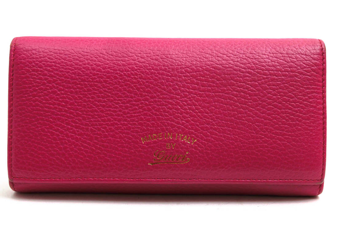 GUCCI 354498 SWING スウィング フラップ式 / グッチ 牛革 カーフ 長