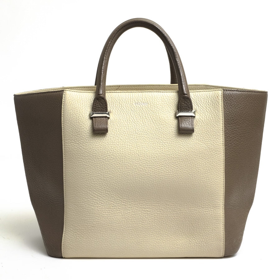 BELLMER RADOM COW CALF M TOTE / ベルメール 牛革 バイカラー シボ革 