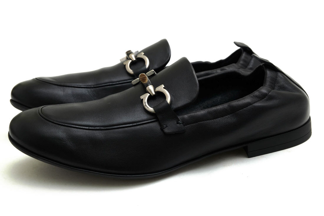 Salvatore Ferragamo LC 60835 / �ե��饬�� �����Ȥ�Ƨ��������뷤 ��������˶�� ������ ���� �ӥ��ͥ����塼�� ����åݥ� �֥�å� �� �ӥåȥ����ե��� ���