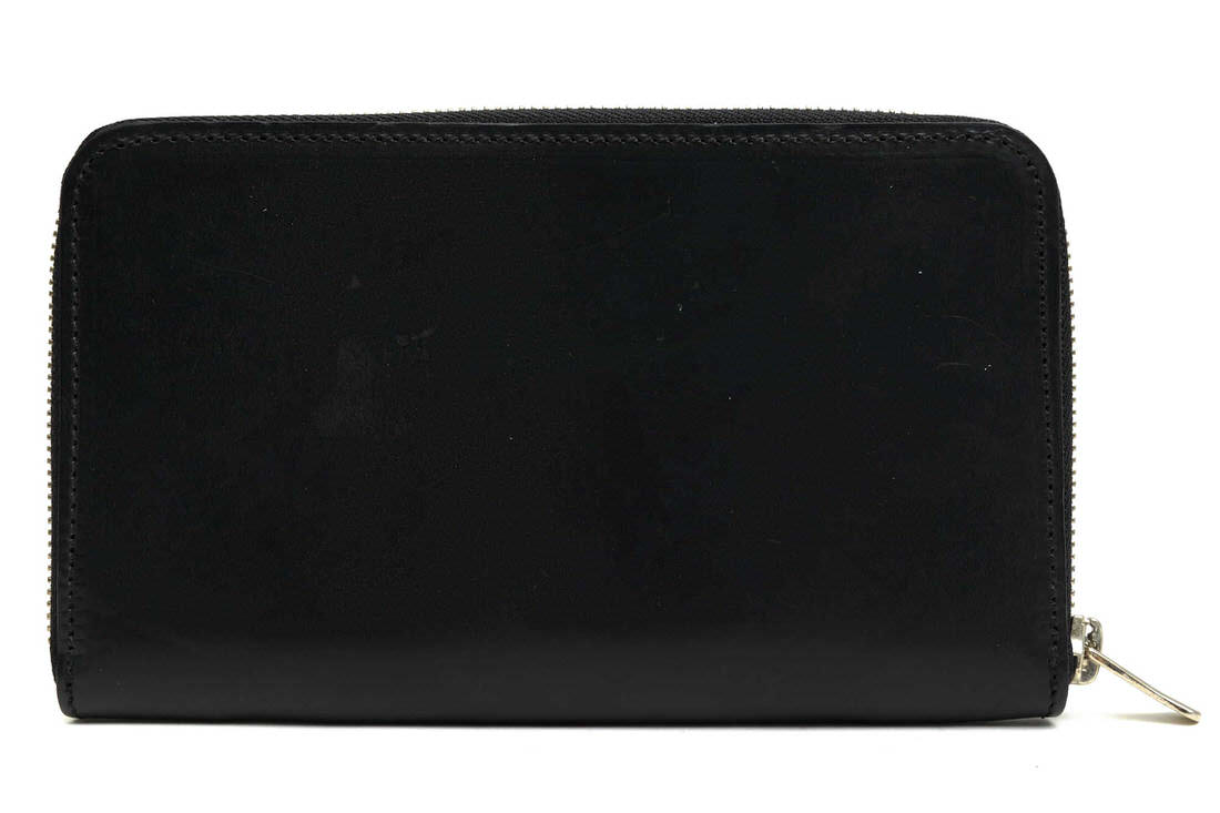 Lien ROUND FASTNER WALLET GUIDI vitello fiore / �ꥢ�� �����ǥ� ���� �������줢�� �饦��ɥ��å� �饦��ɥե����ʡ� �֥�å� �� Ĺ���� ���