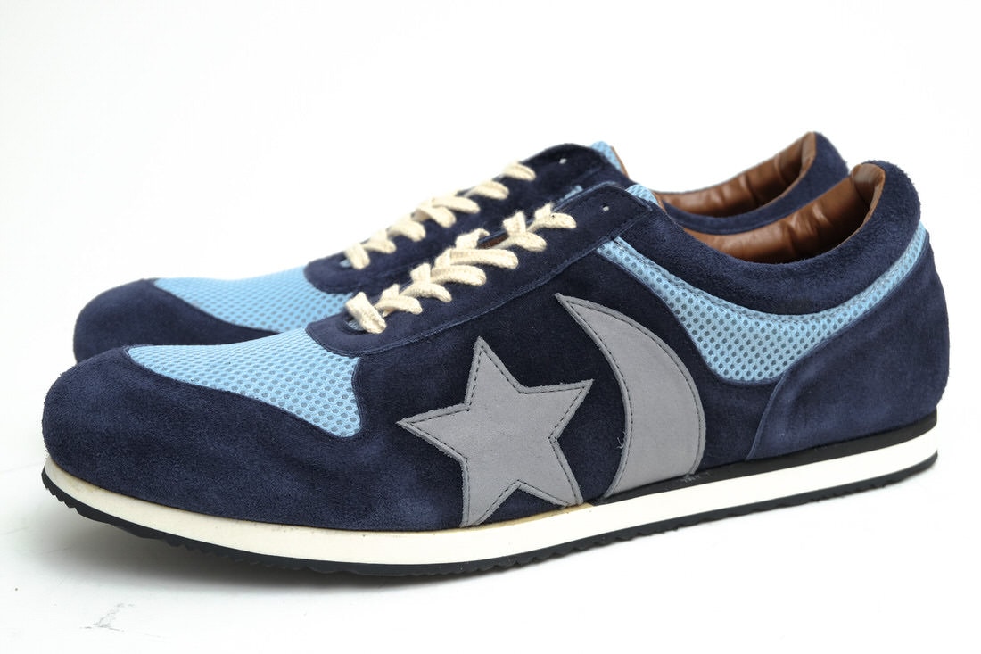 Glamb Gb16sm Ac04 Carl Sneakers カールスニーカー グラム バイカラー ブルー 青 ローカットスニーカー メンズ Branding