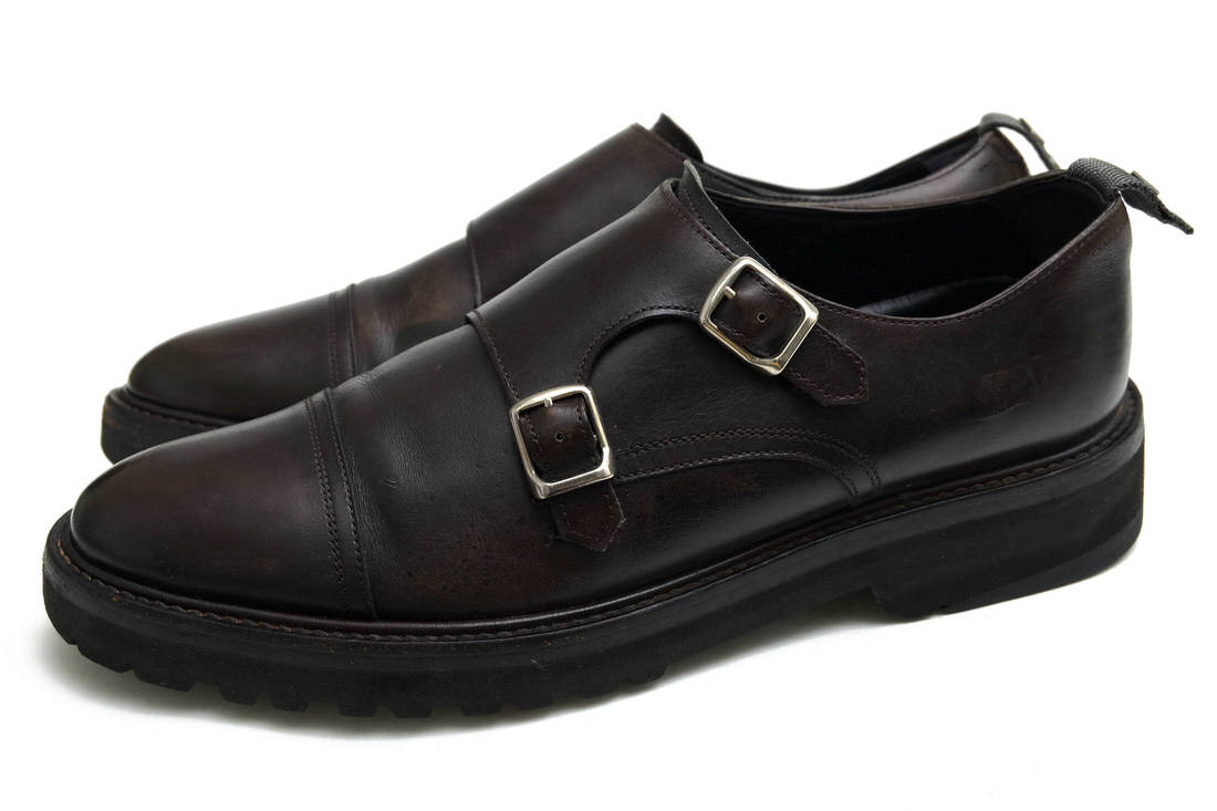 WH WH-0300 Double Monk Strap Shoes / ֥륨 Annonay Vocalou Calf Υͥҥܥ롼 ֥󥯥ȥå åץȥ ֥饦 Ǥ ӥͥ塼 