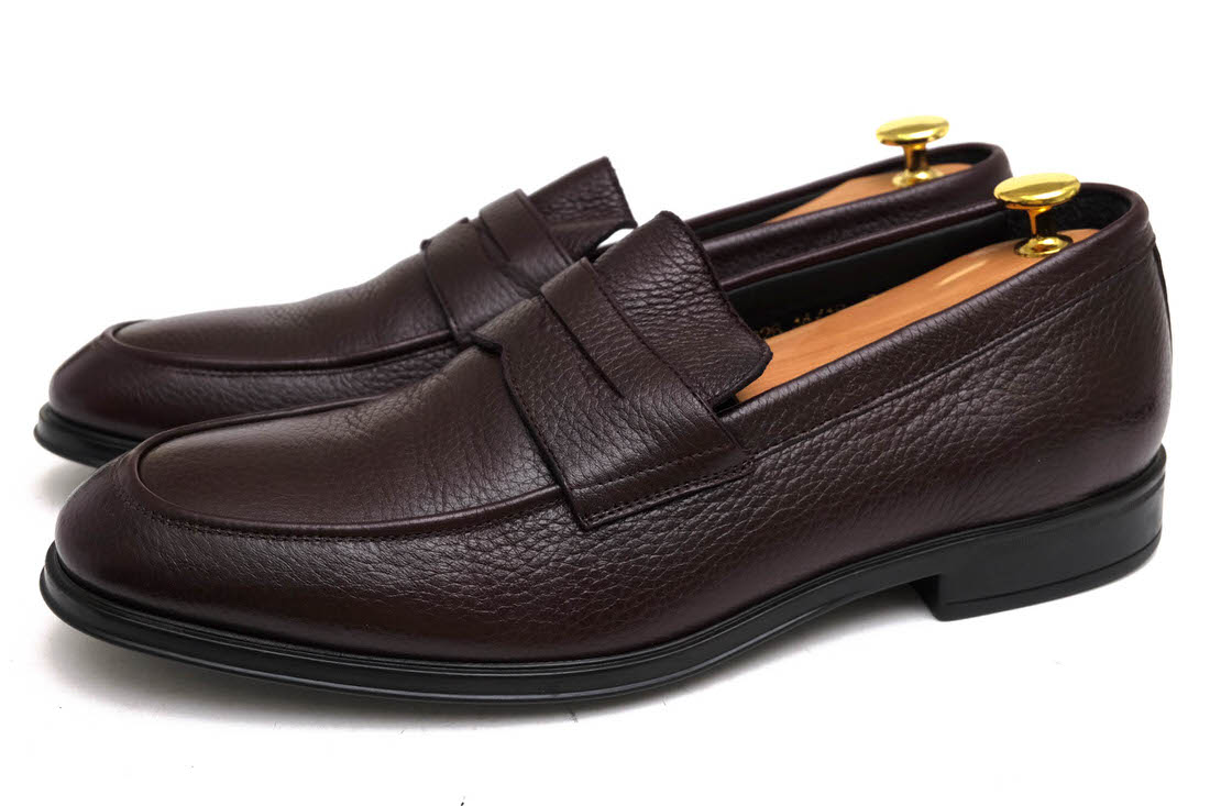 Allen Edmonds Salerno Penny Loafer / アレン エドモンズ イタリア産ナッパカーフスキン 牛革 ダークブラウン  焦げ茶 コインローファー メンズ-ブランディング