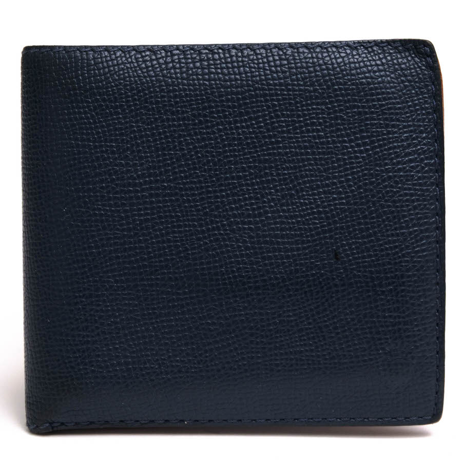 Felisi 452 / フェリージ グレイン型押し牛革 二つ折り 小銭入れあり ネイビー 紺 財布 メンズ|メンズ|カテゴリー