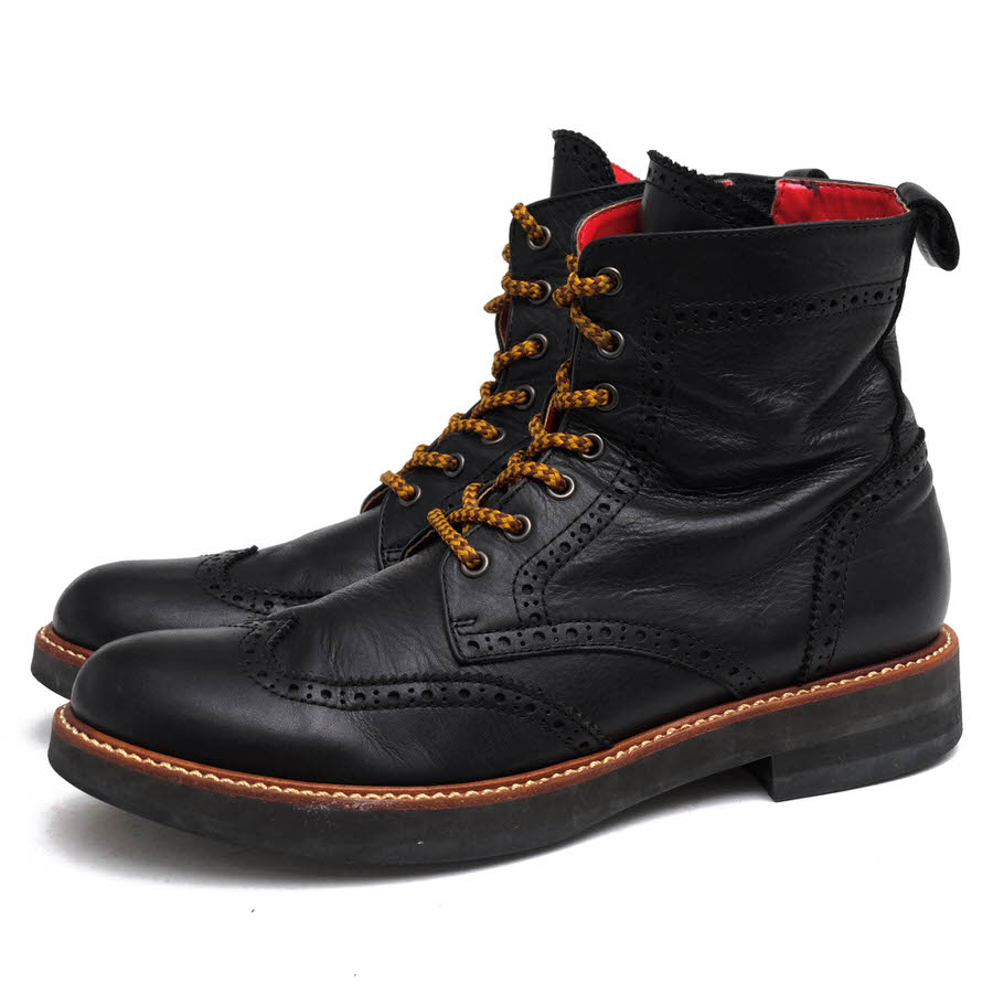 glamb ブーツ Crack Side Zip Boots / クラックサイドジップ