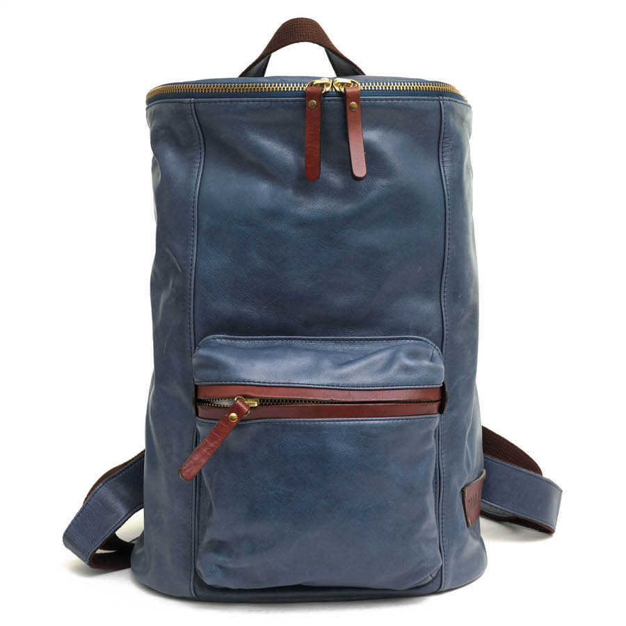 HALEINE 07000144r / アレンヌ ドラム型 牛革 ヴィンテージ加工 ユニ  