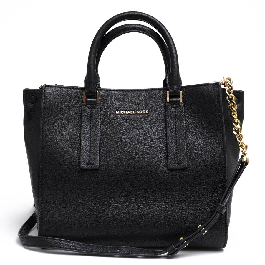 Michael Kors ALESSA MD SATCHEL ����å� �ߥǥ����� ���å����� / �ޥ����륳���� �ڥ֥�ɥ쥶�� ���� 2WAY ���������Хå� ���ܳ� �����󥯥쥶�� �֥�å� �� �ϥ�ɥХå� ��ǥ�����