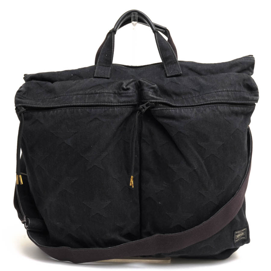 ○ポーター 吉田カバン PORTER  トートバッグ 384-19654 STATES ヘルメットバッグ ウォッシュ加工 2WAY ショルダーバッグ メンズ   中古 PORTER 384-19654 STATES / ポーター 吉田カバン ヘルメットバッグ