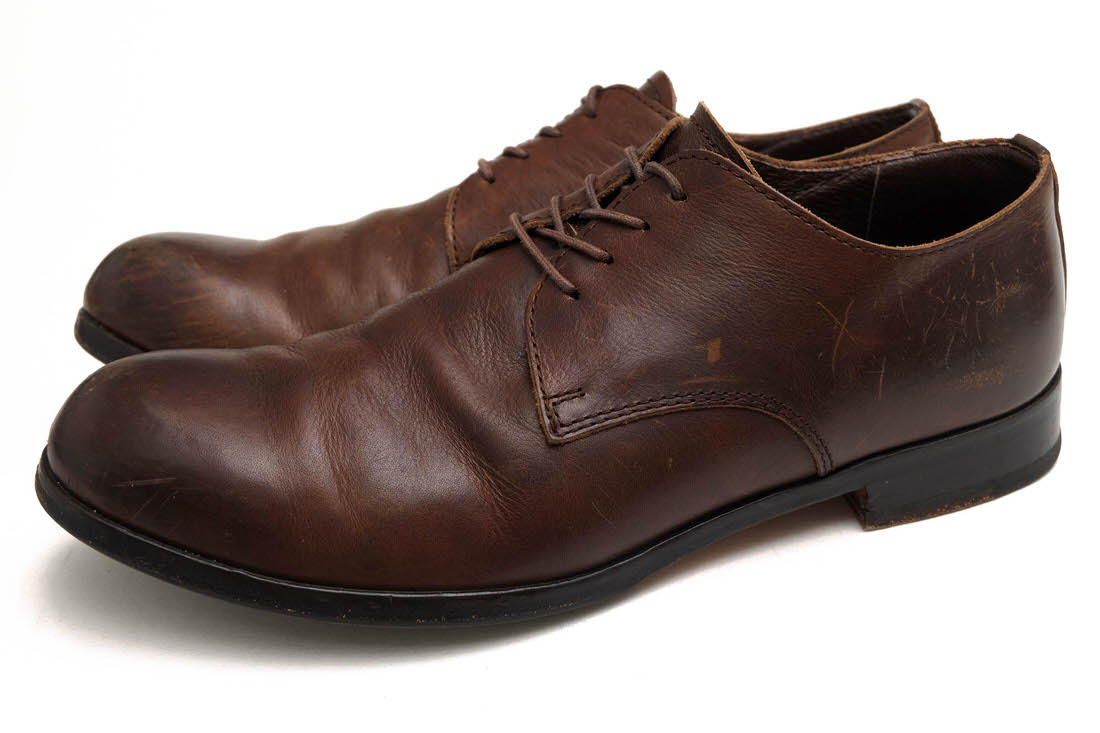 PADRONE PU7358-2001-11C DERBY PLAIN TOE SHOES JACK / �ѥɥ����� �����ӡ����塼�� �̥ᥭ�åץ쥶�� �ե�٥����֥��䤷 �ץ졼��ȥ� �ޥå�����ˡ �������֥饦�� �Ǥ��� �ӥ��ͥ����塼�� ���