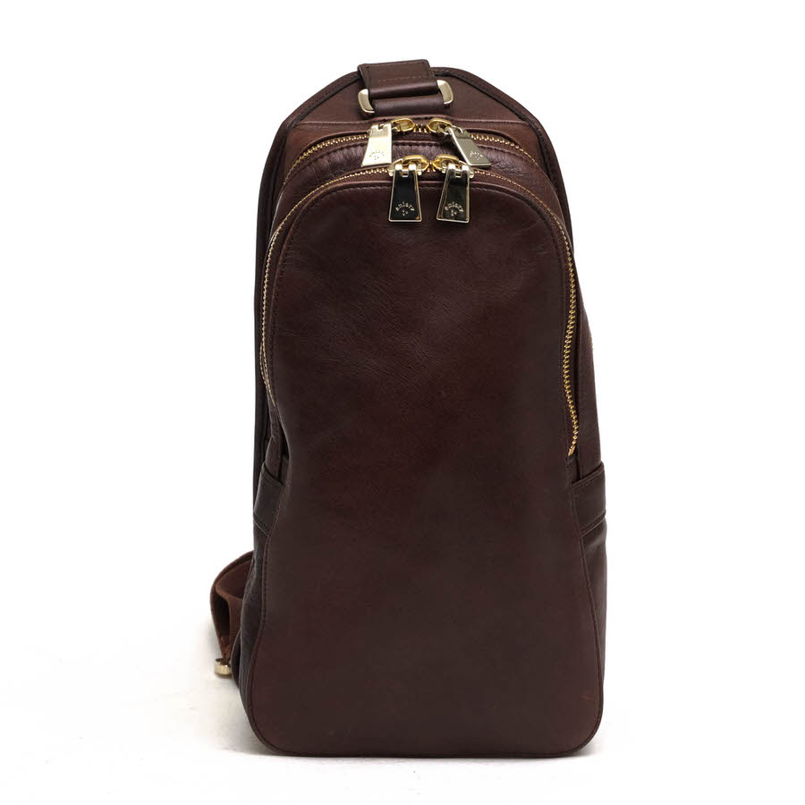 アニアリ Aniary レザーボディバッグ 11-07000 中古ダークブラウン