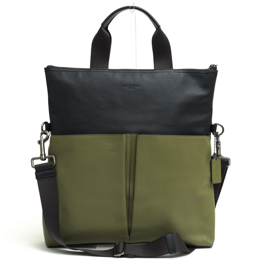 COACH F11740 Charles Foldover Tote In Colorblock Leather チャールズ フォルドオーバー トート カラーブロックレザー / コーチ スムースカーフ