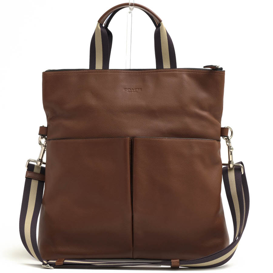 COACH F54759 CHARLES FOLDOVER TOTE IN SMOOTH LEATHER チャールズ フォールドオーバー トート / コーチ スムースレザー 牛革 シボ革 シュリンクレ